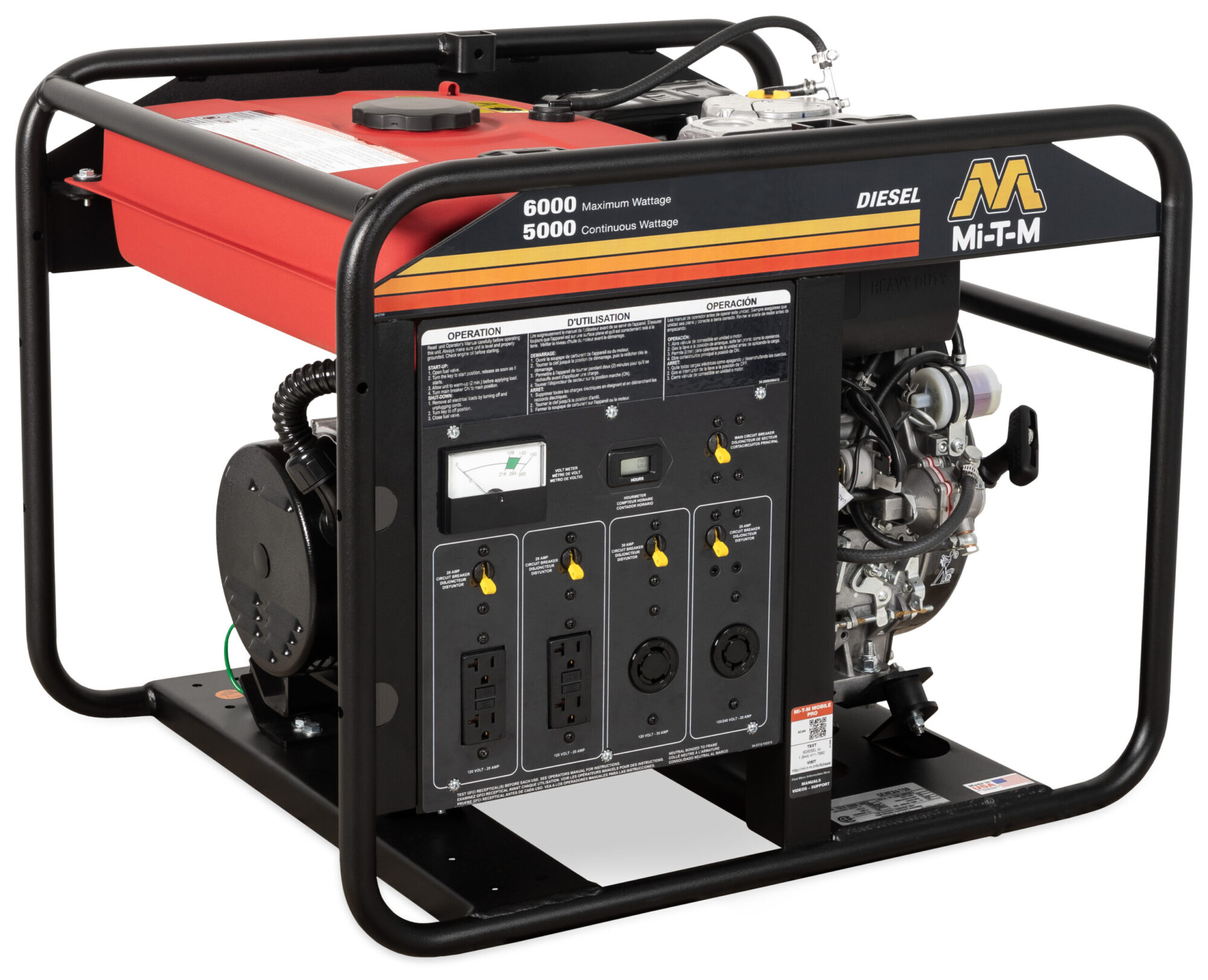 6000 Watt Diesel Portable Generator | GEN-6000-1MKD | CTS Cleaning ...